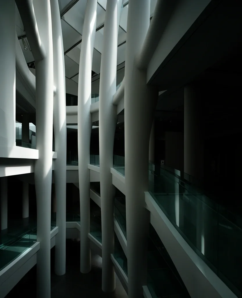 Architectural study of light and space
