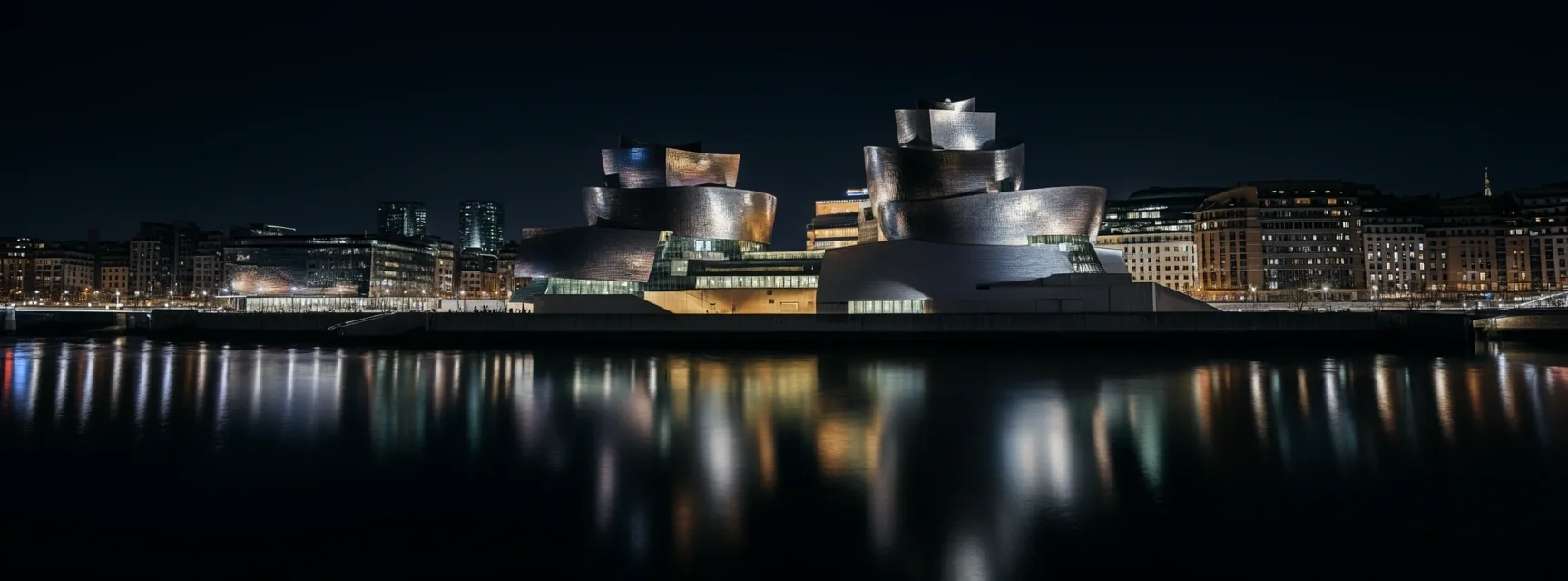 Guggenheim Museum at night