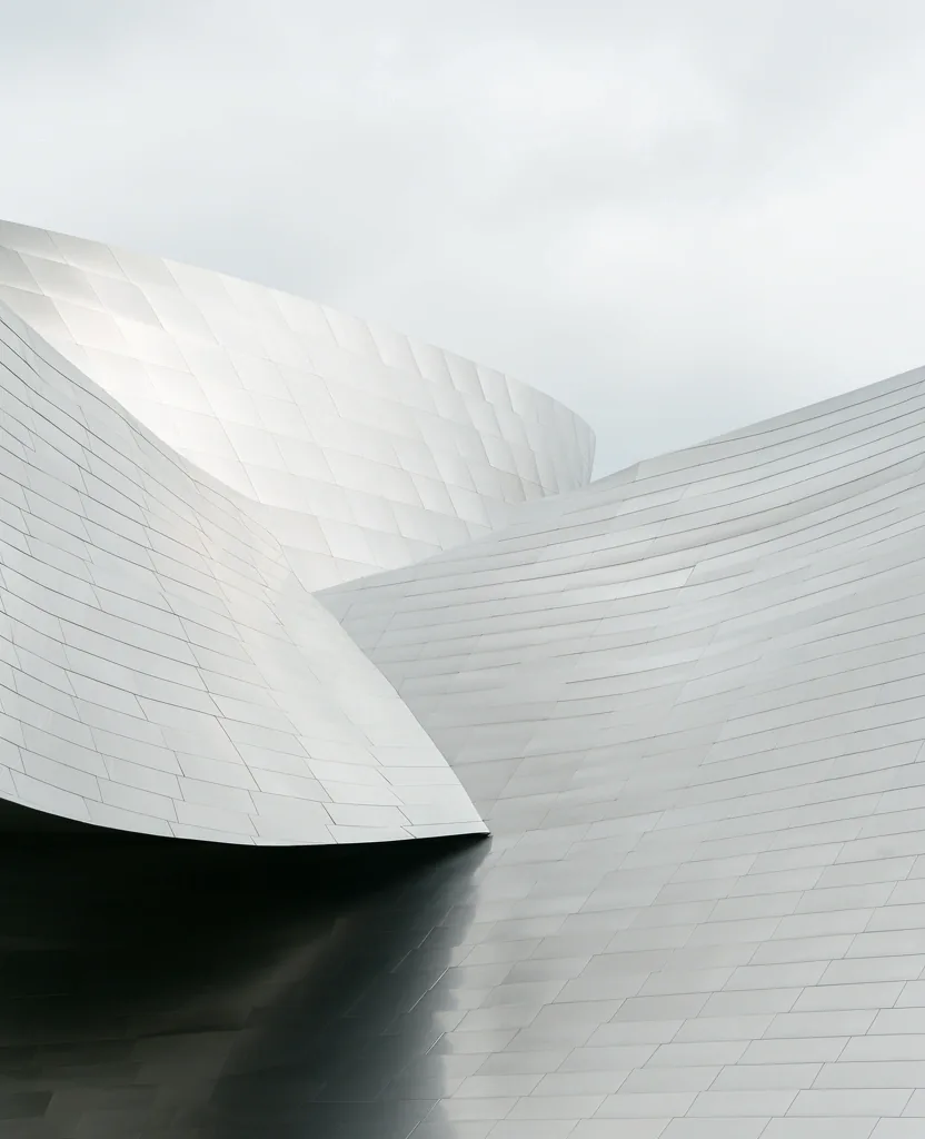 Architectural detail of the Guggenheim Bilbao